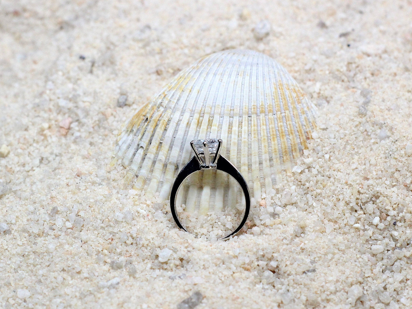 1.2ct Lab Diamond Ring, 6 prong, Round Tapered, Solitaire, 7mm Lab Created Diamond Engagement Ring BellaMoreDesign.com