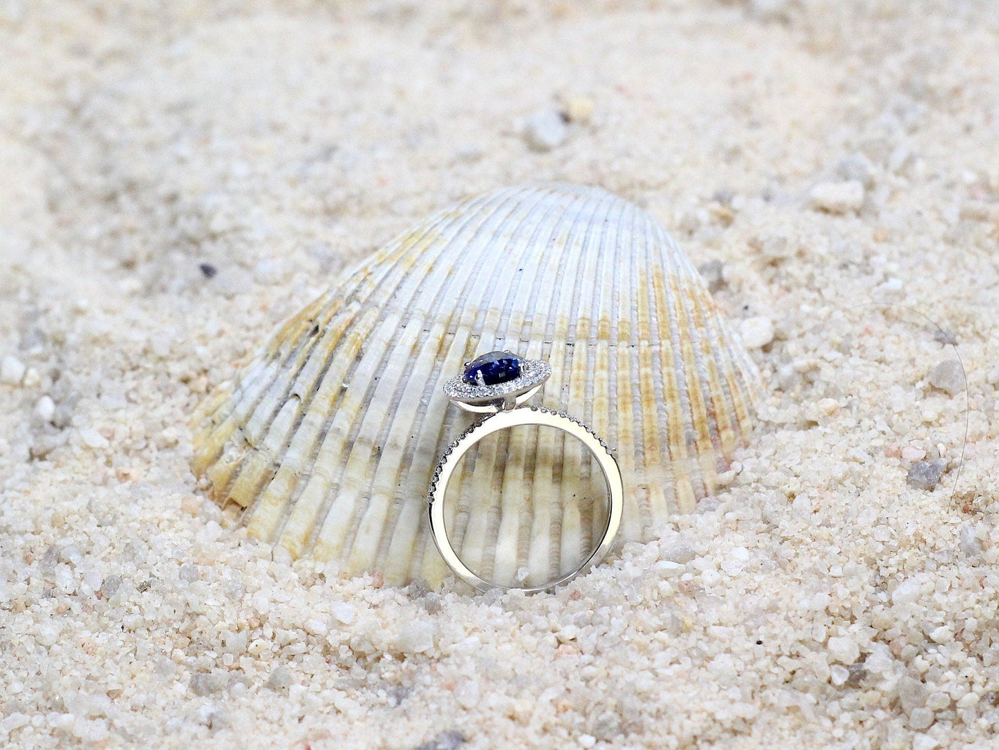 2ct Lab Diamond Engagement Ring, Lab Grown Diamond Oval Ring, Double Halo Ring, Lab Created Diamond, Urania BellaMoreDesign.com