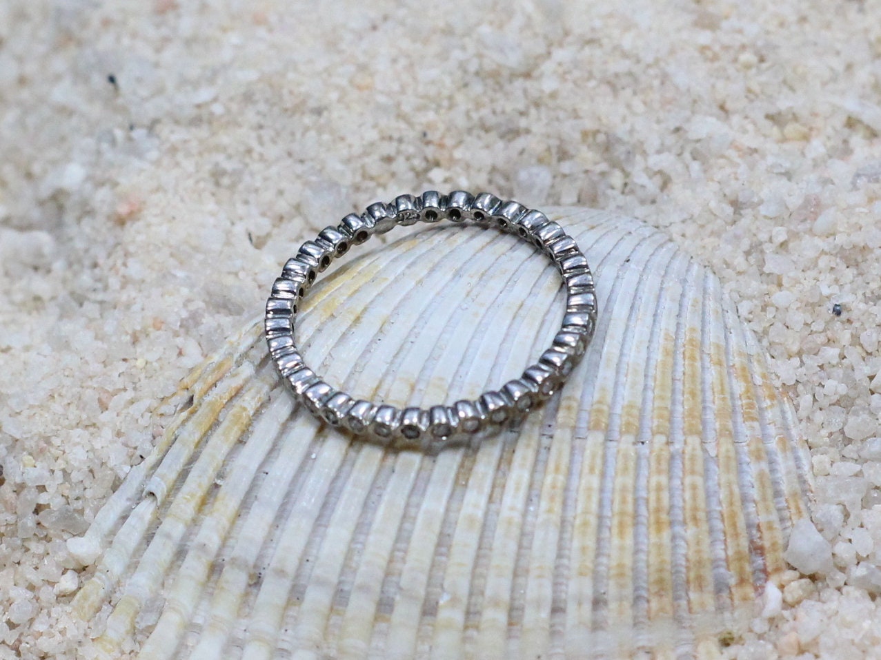 Diamonds Wedding Band Eternity Bubble Circle Bezel Band Smooth Edge Engagement Ring Ferarelle Custom White-Yellow-Rose Gold-10k-14k-18k-Plat BellaMoreDesign.com