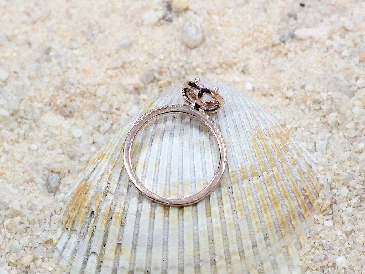 Pink Sapphire & Diamonds Engagement Ring Oval Halo Ovale Petite Basket 1ct 7x5mm Custom Size White-Yellow-Rose Gold-10k-14k-18k-Platinum BellaMoreDesign.com