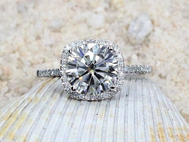 8mm cushion cut on sale diamond