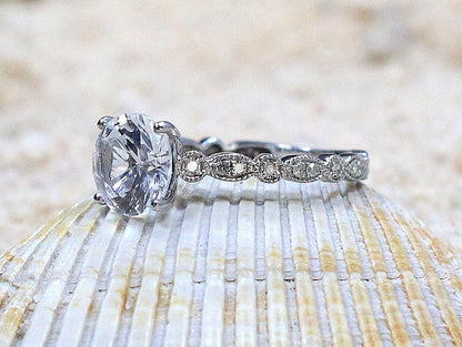 Ruby & Diamonds Engagement Ring Almost Eternity Bezel Leaf Round cut Aeolus 2ct 8mm Custom White-Yellow-Rose Gold-10k-14k-18k-Plat BellaMoreDesign.com
