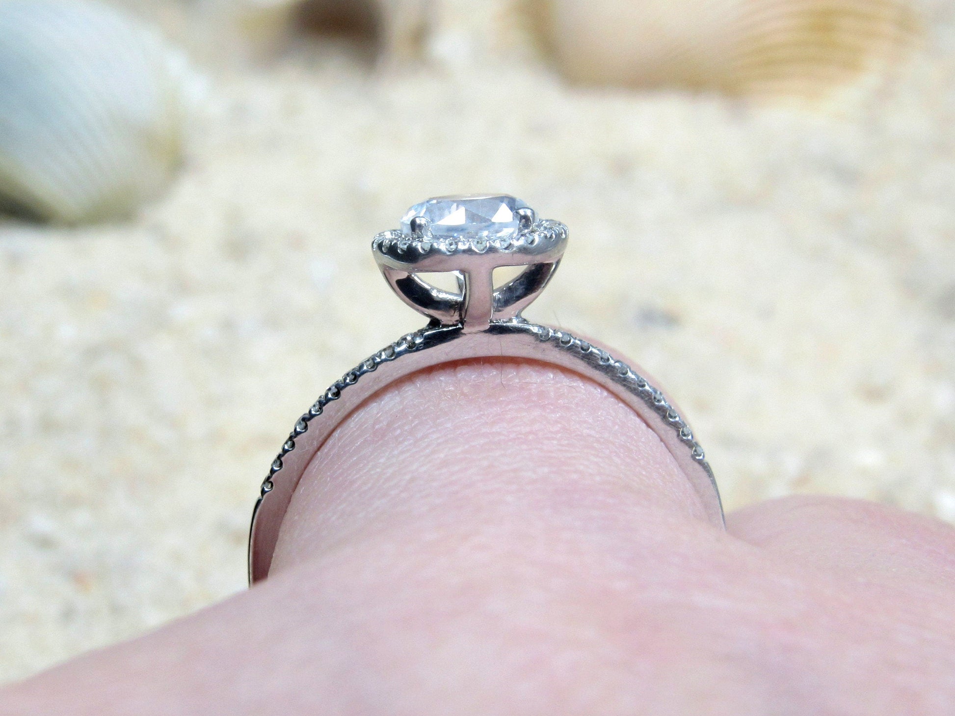Ruby & Diamonds Halo Engagement Ring Pricus,1ct Ring,Round Cut Ring,White Gold Ring,Yellow Gold Ring,Rose Gold Ring-14k-18k 6mm BellaMoreDesign.com