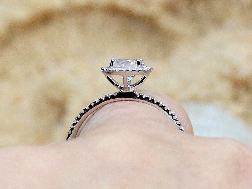 Ruby Ring,Cushion Halo Ring,Ruby Engagement Ring,Cuscino Petite,1ct Ring BellaMoreDesign.com
